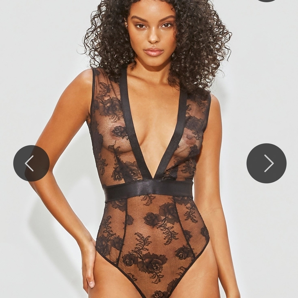 Fleur du Mal Black Lace Bandeau